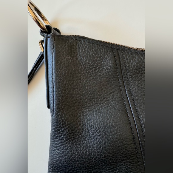 MICHAEL Michael Kors Black Pebbled Leather Satchel Hobo Bag  Used-Missing Straps - Picture 2 of 16